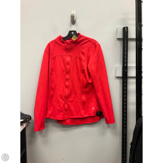 Athletic Jacket By Spyder In Orange, Size: Xl