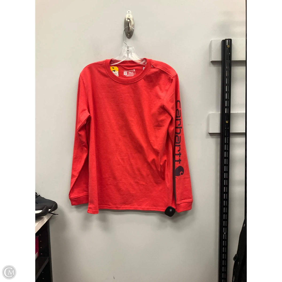 Top Long Sleeve Basic By Carhartt In Orange, Size: S