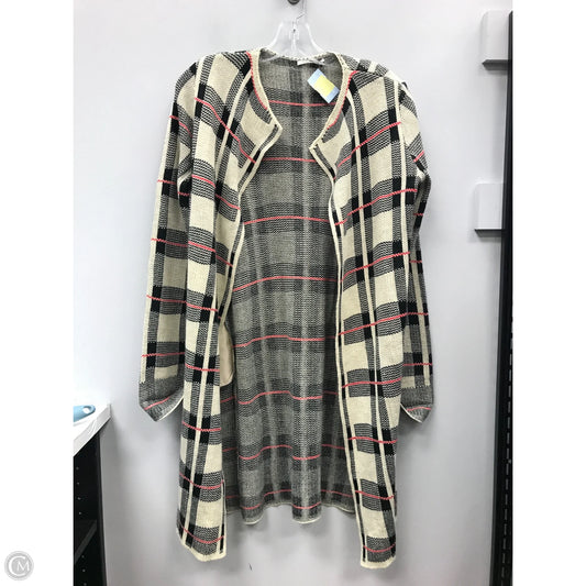 Cardigan By Clothes Mentor In Plaid Pattern, Size: S