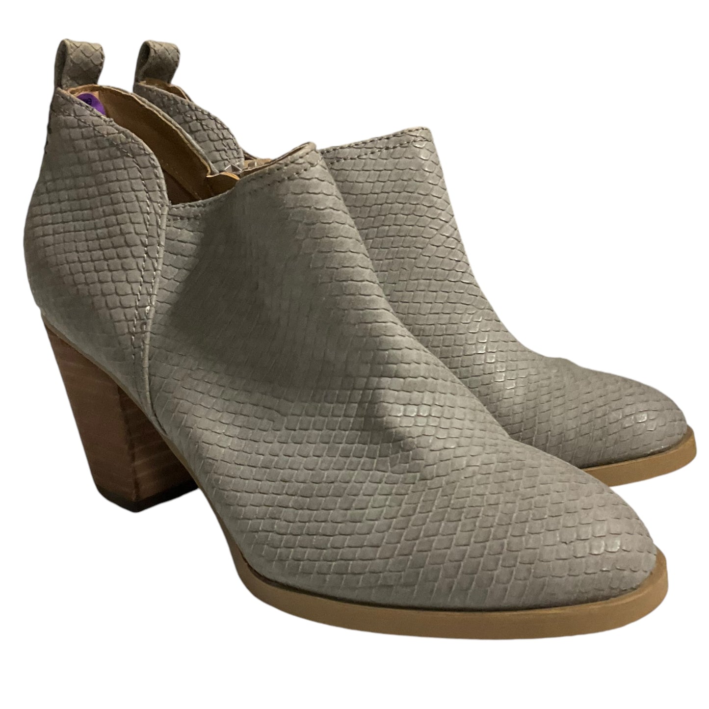 Boots Ankle Heels By Report In Grey, Size: 8