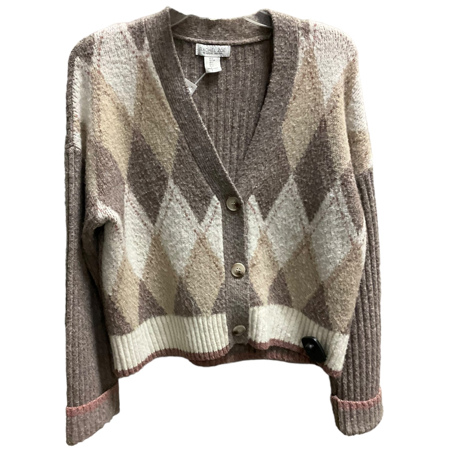 Sweater Cardigan By Rachel Zoe In Taupe, Size: S