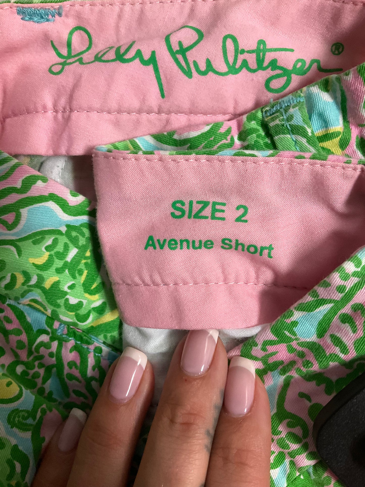 Green Shorts Lilly Pulitzer, Size 2