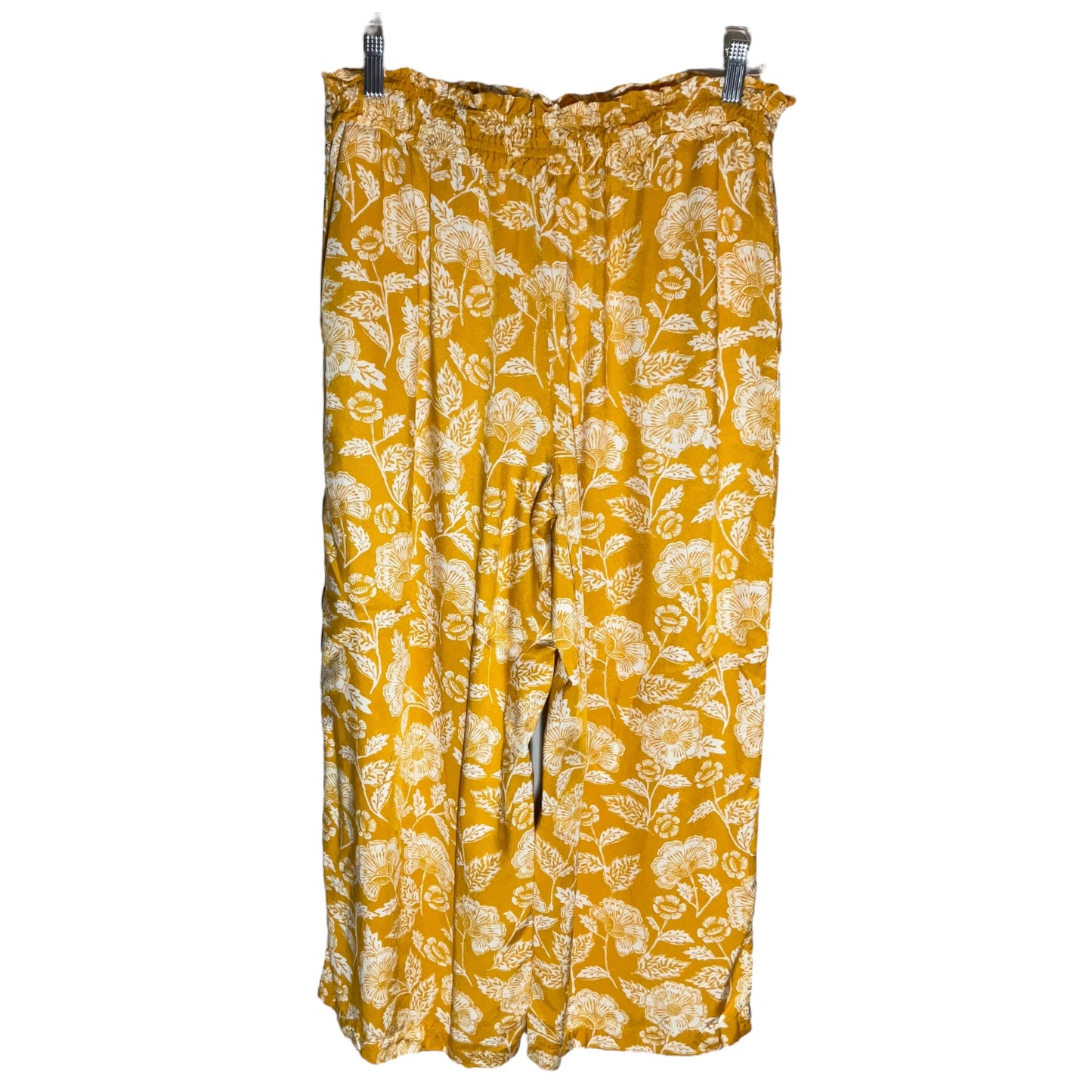 Yellow Pants Wide Leg Anthropologie, Size L