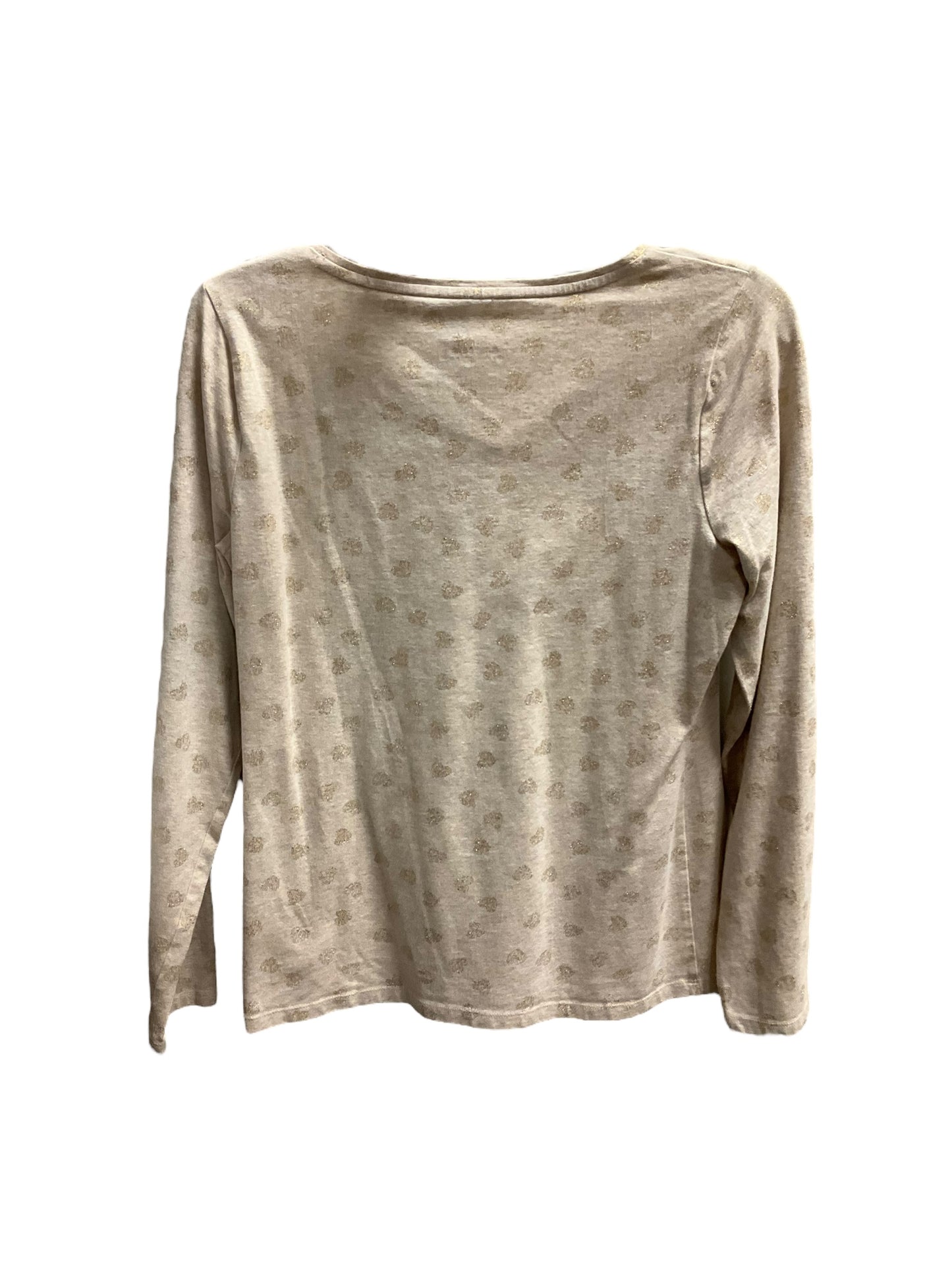 Top Long Sleeve By Talbots In Beige, Size: S