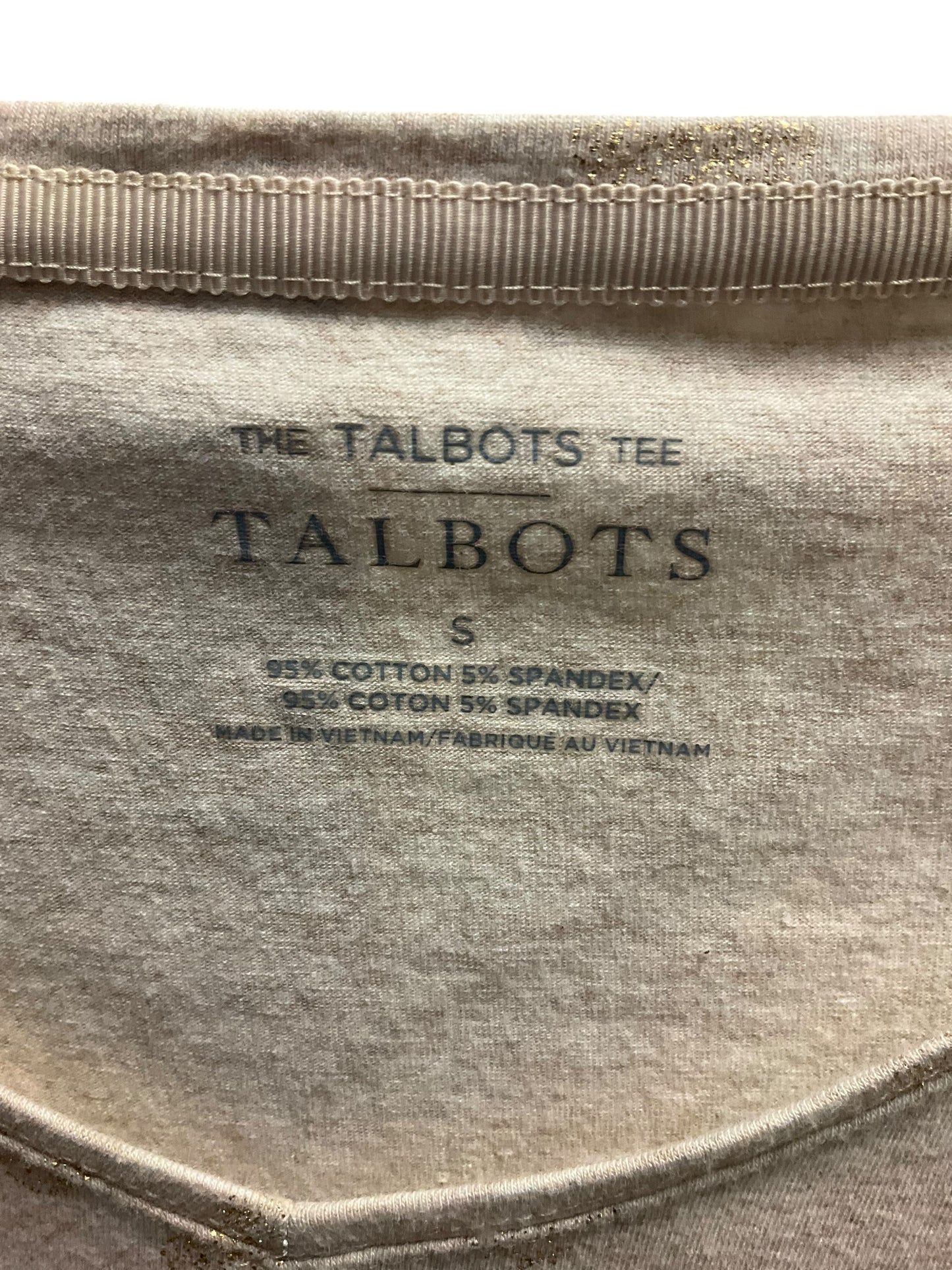 Top Long Sleeve By Talbots In Beige, Size: S