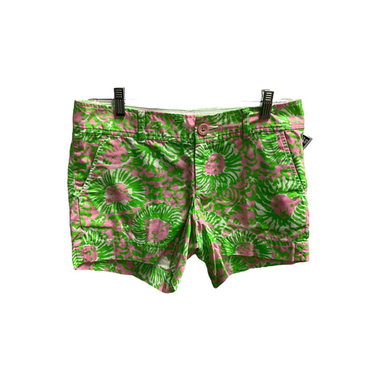 Green & Pink Shorts Lilly Pulitzer, Size 2