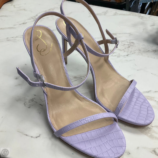 Sandals Heels Stiletto By Sam Edelman In Purple, Size: 10
