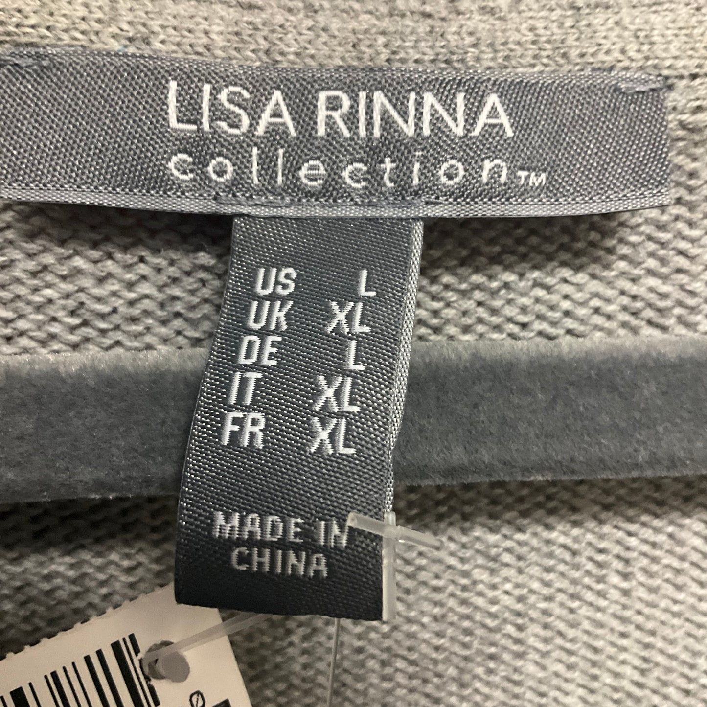 Sweater By Lisa Rinna In Grey, Size: L