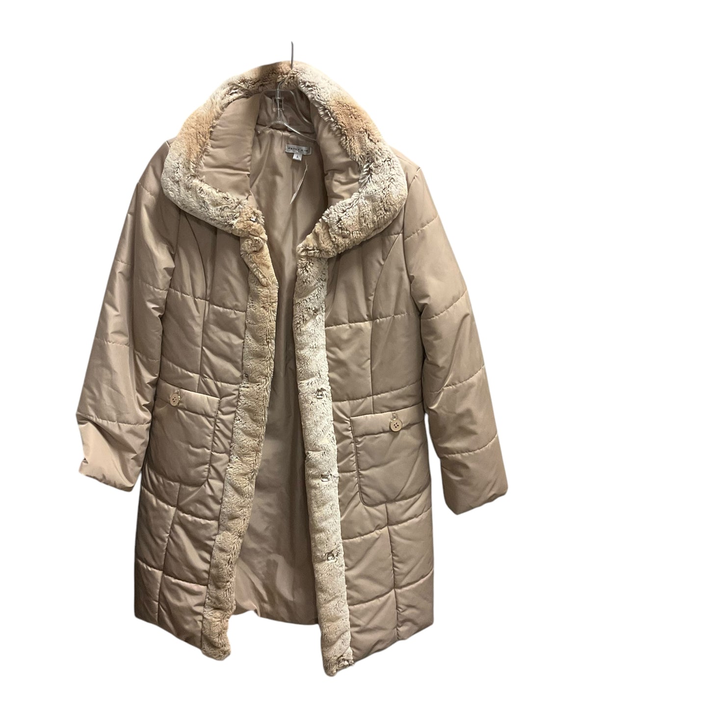 Coat Puffer & Quilted By patty kim  In Beige, Size: S