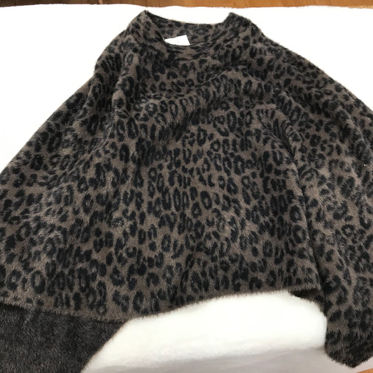 Poncho By Chicos In Animal Print, Size: S