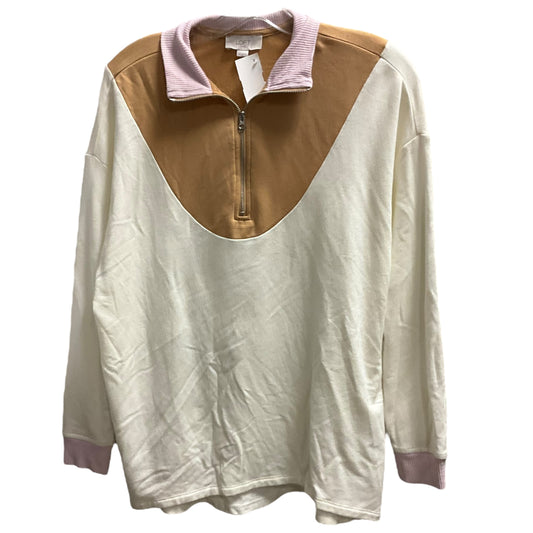 Top Long Sleeve By Loft In Cream, Size: M