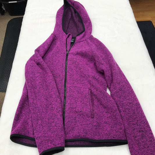 Jacket Fleece By Tek Gear In Purple, Size: M