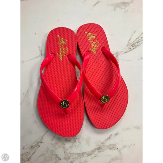 Sandals Designer By Lilly Pulitzer In Orange, Size: 6