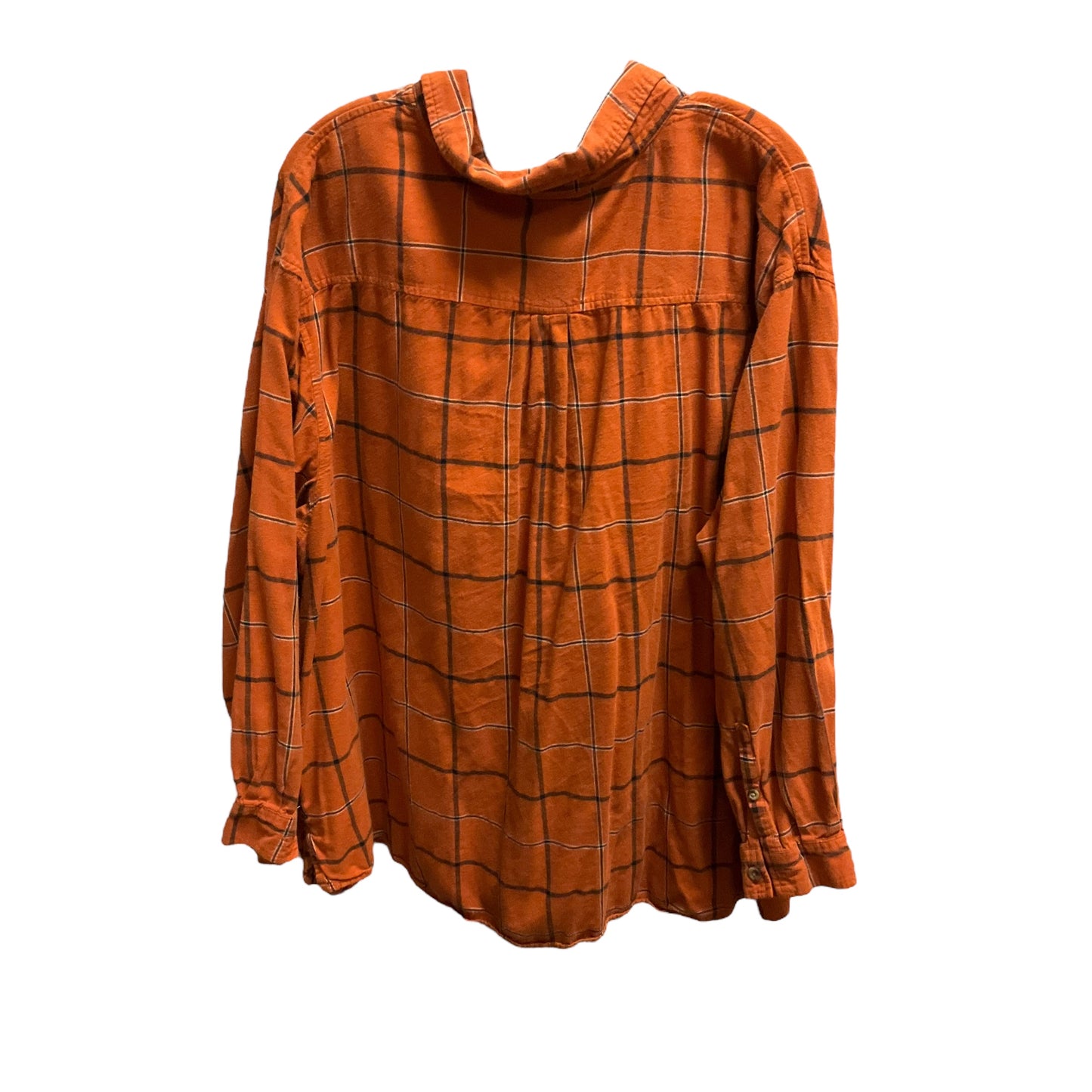 Top Long Sleeve By Ava & Viv In Orange, Size: 3x