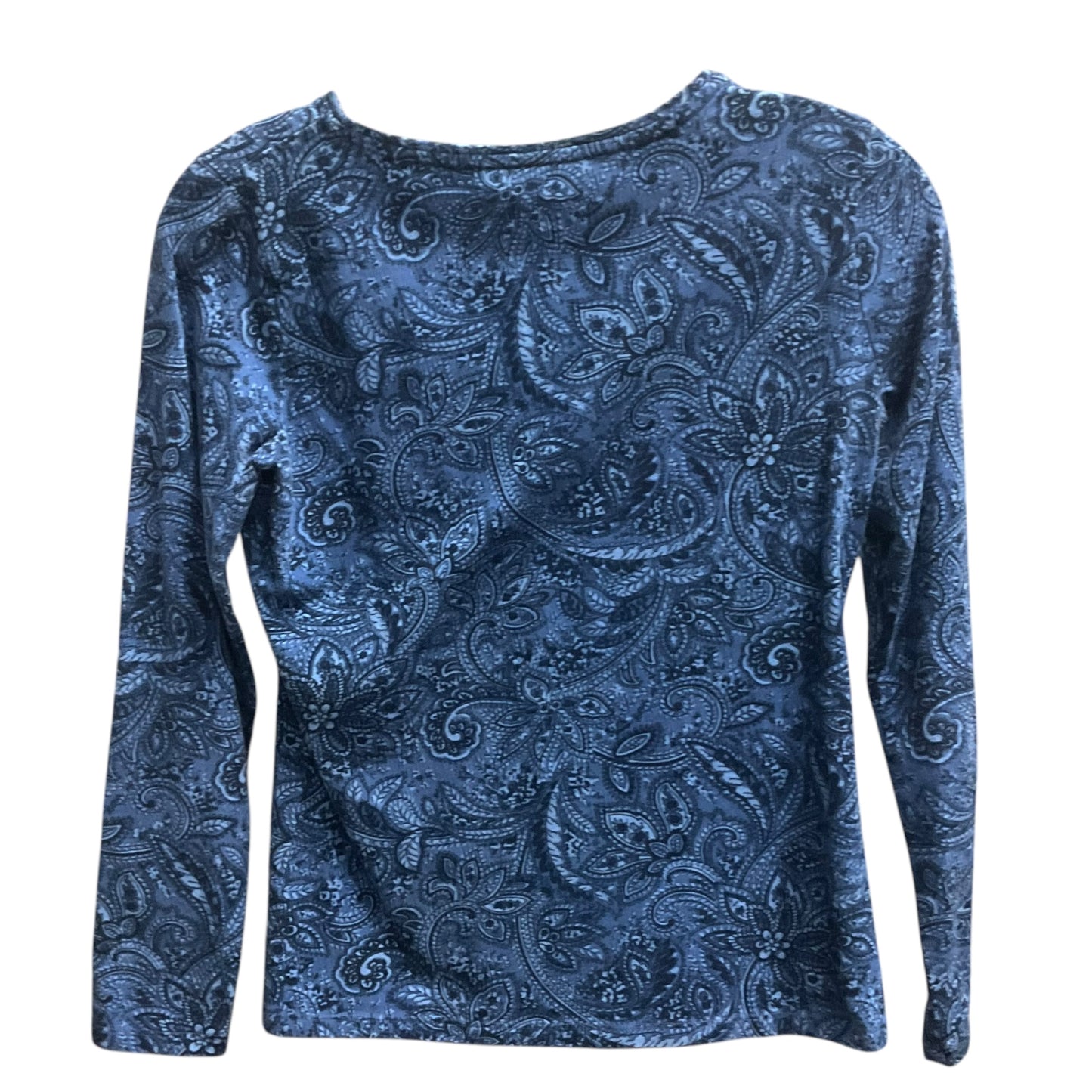 Top Long Sleeve By Talbots In Blue, Size: Xsp