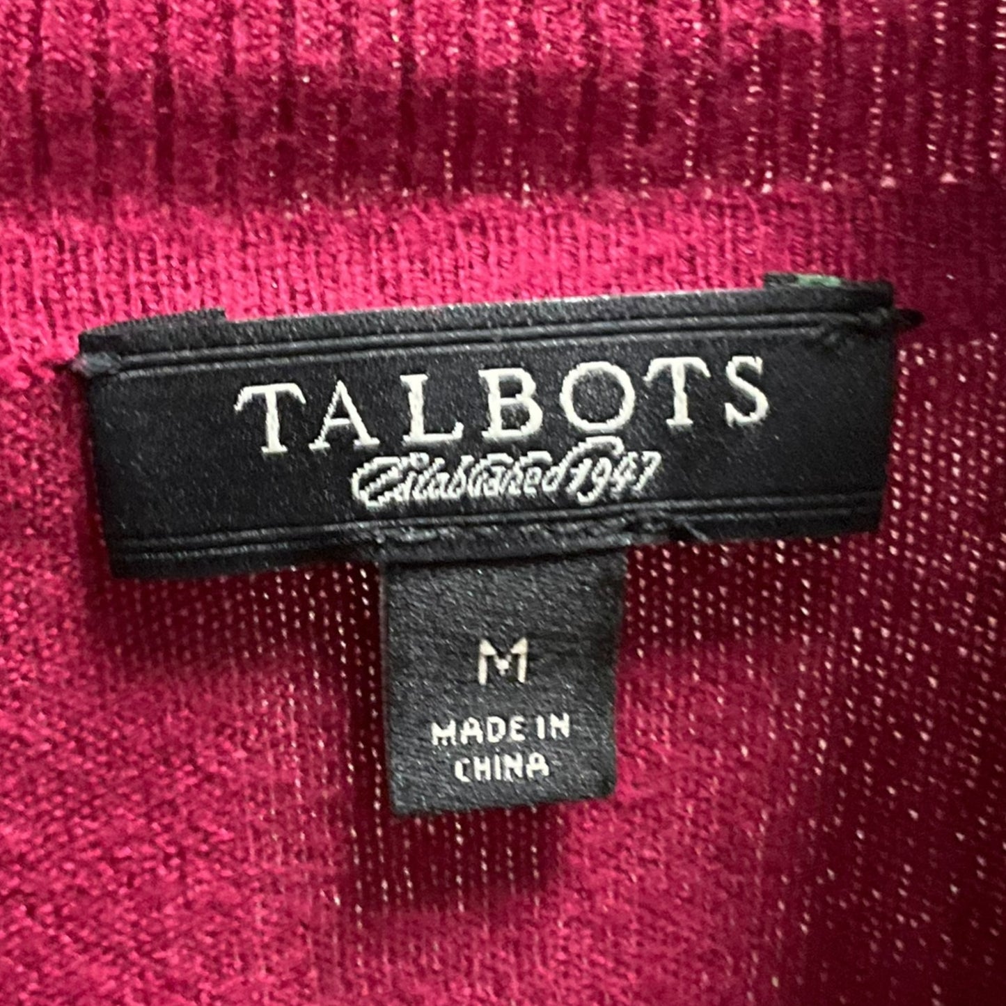 Sweater By Talbots In Red, Size: M