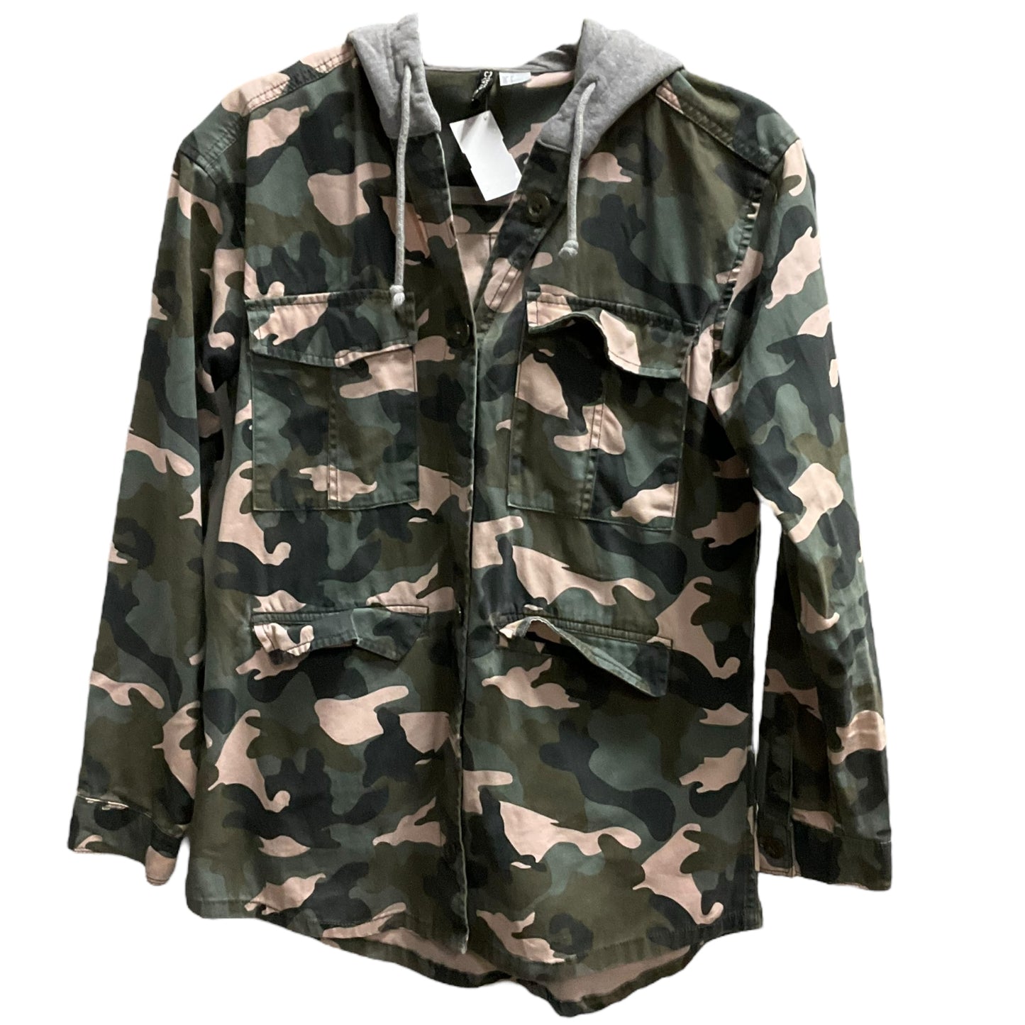 Jacket Utility By Divided In Camouflage Print, Size: M