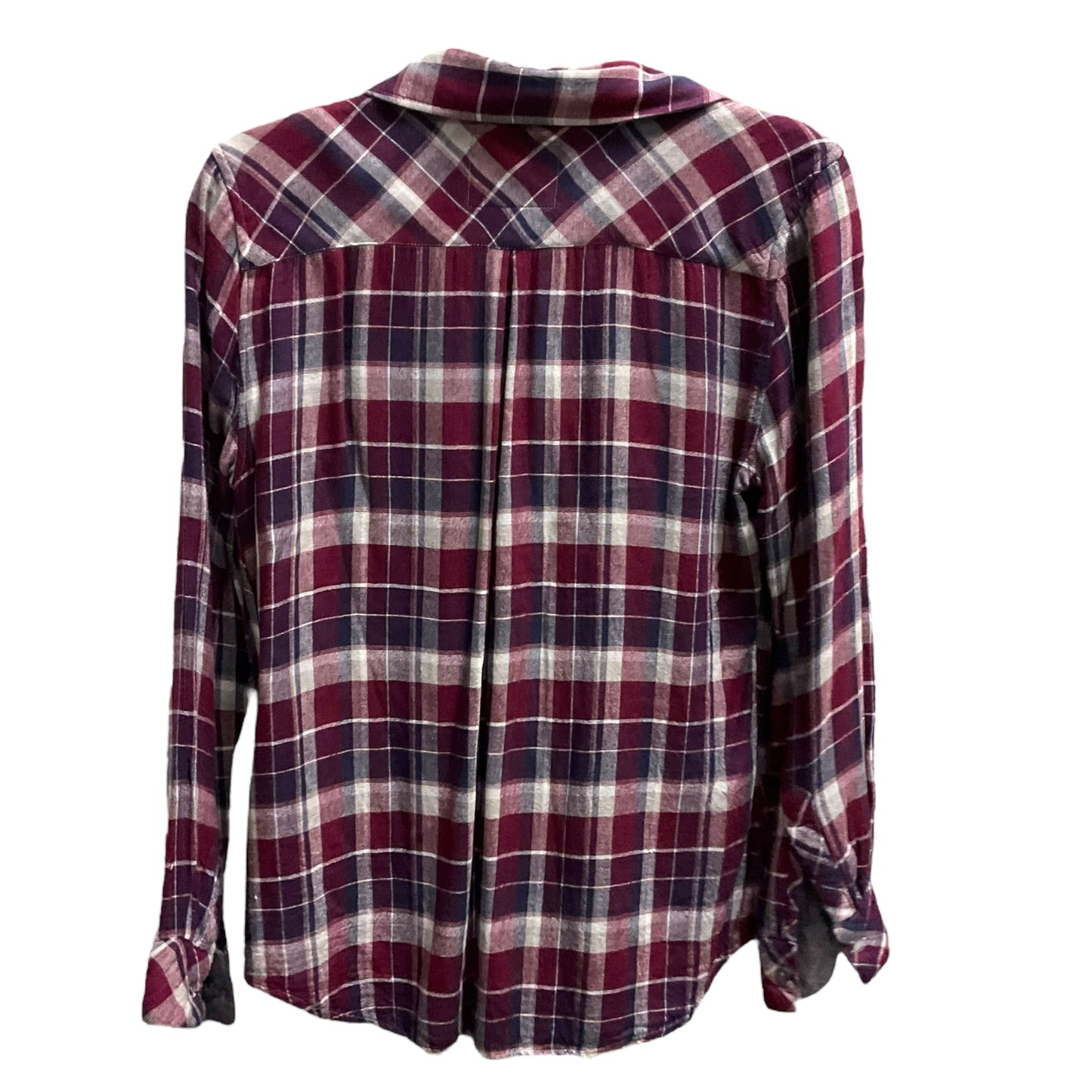 Top Long Sleeve By Rails In Plaid Pattern, Size: S