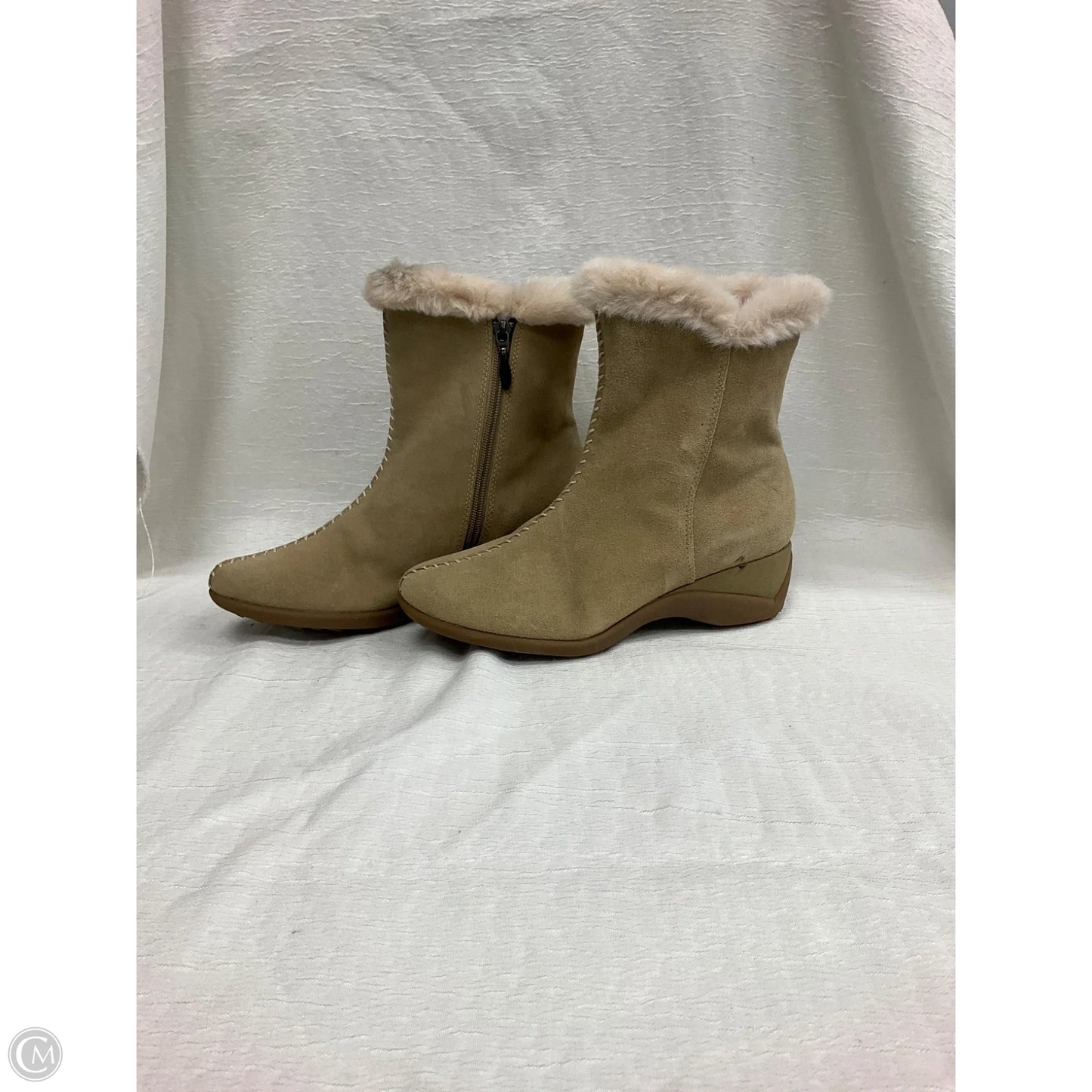 Boots Ankle Flats By Sporto In Tan, Size: 8