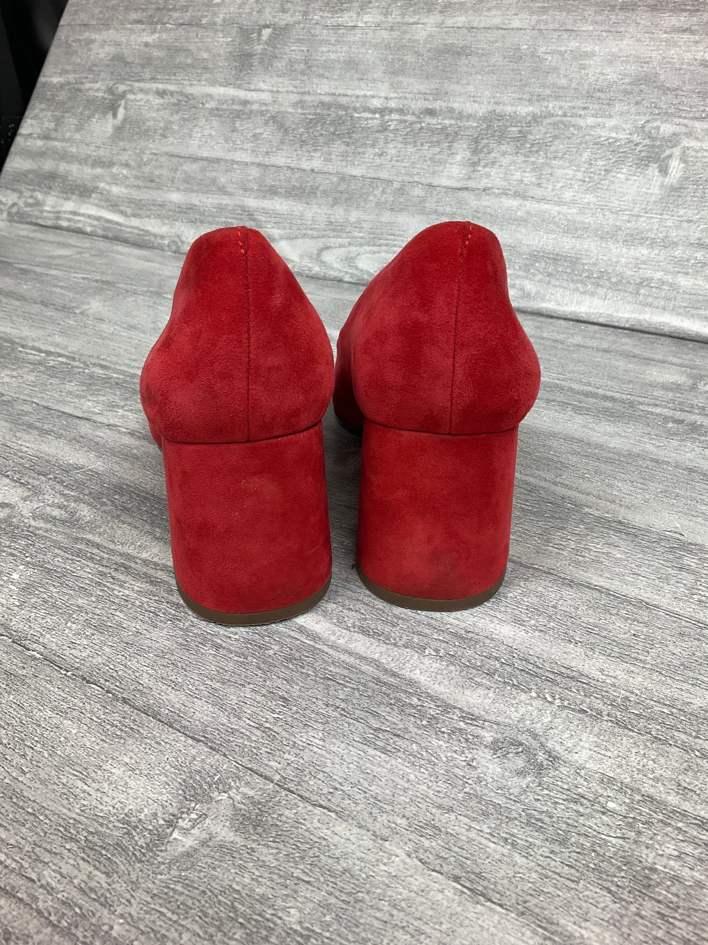 Shoes Heels Block By Ann Taylor In Red, Size: 7