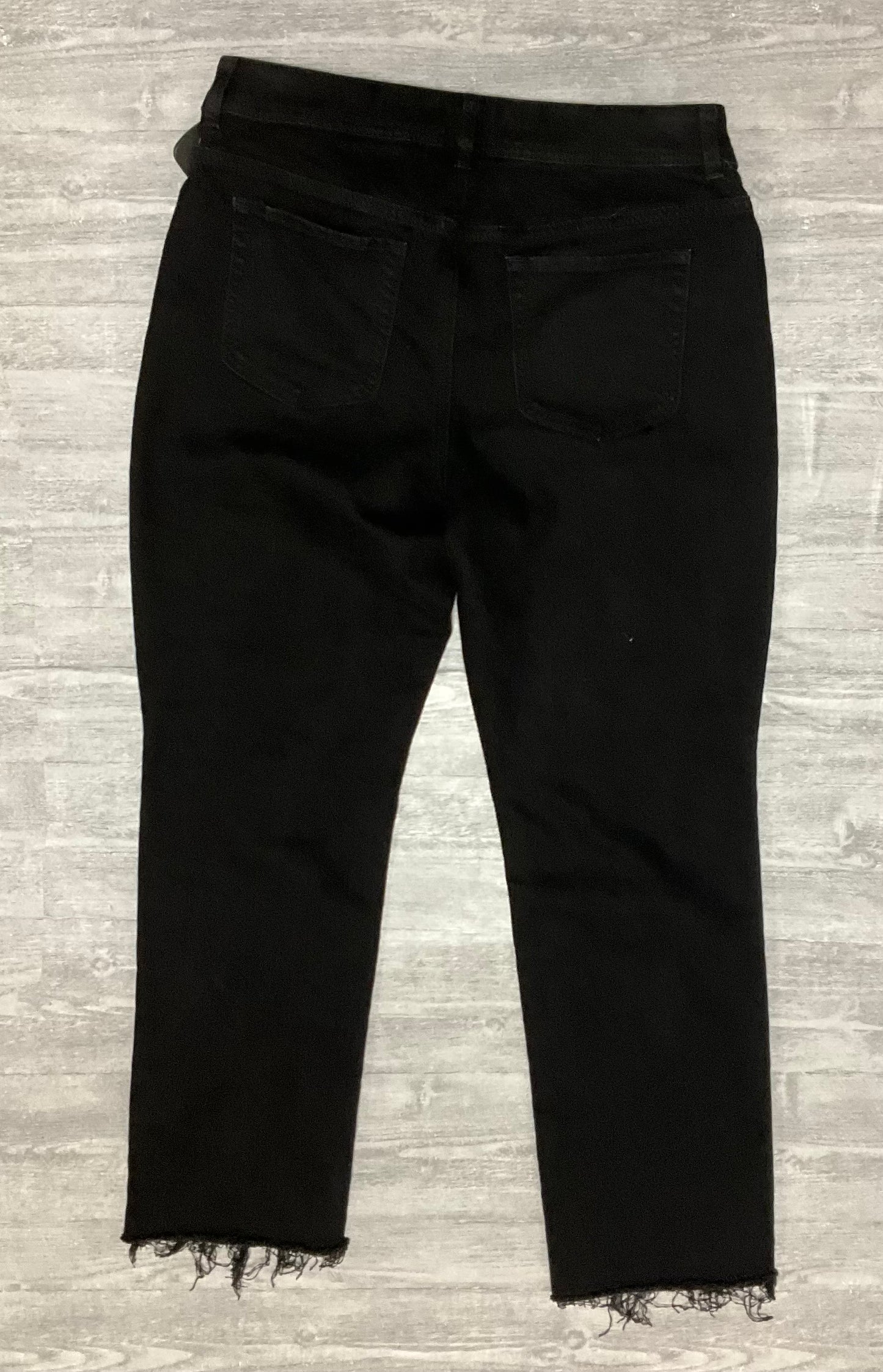 Jeans Cropped By Chicos In Black Denim, Size: 6