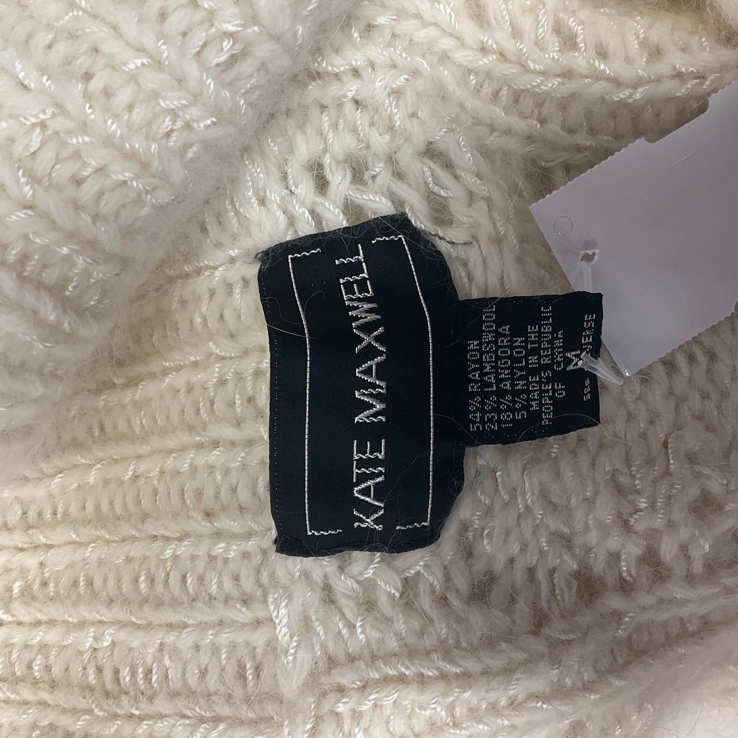 Sweater Cardigan Designer By Kate Spade In Cream, Size: M