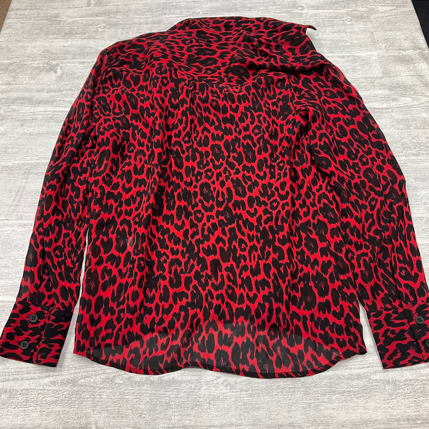 Top Long Sleeve By Cmc In Animal Print, Size: M