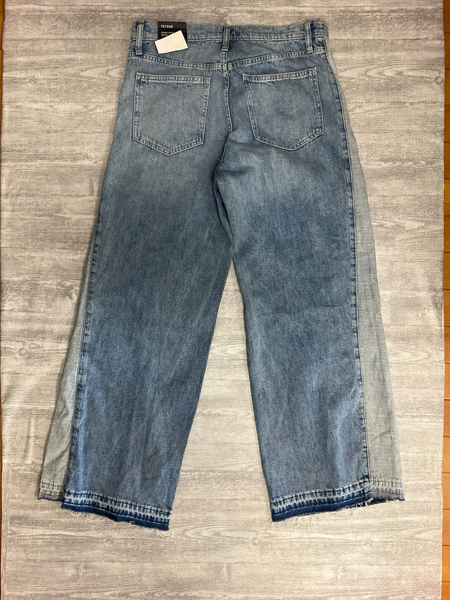 Jeans Straight By Gap In Blue Denim, Size: 10