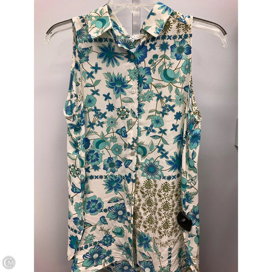 Top Sleeveless By Rose And Olive In Floral Print, Size: S