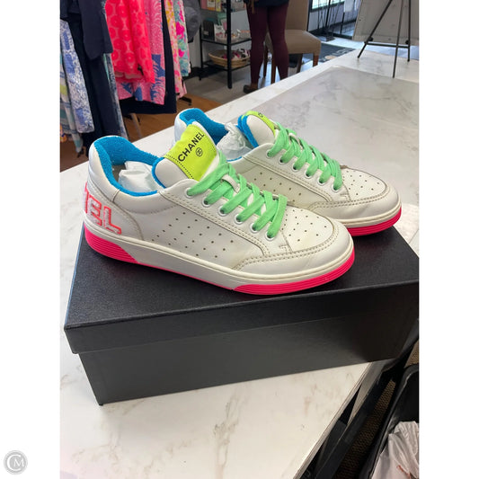 Shoes Luxury Designer By Chanel In Multi-colored, Size: 8