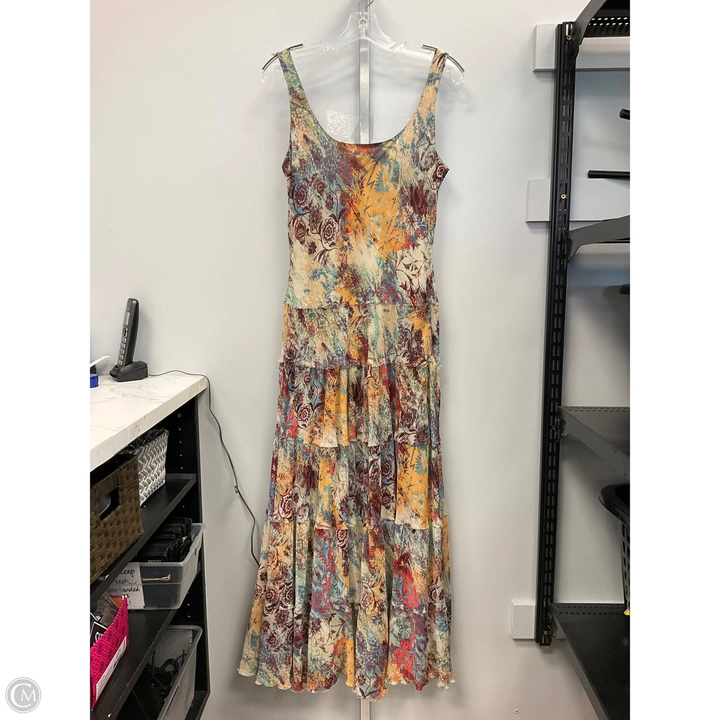 Dress Casual Maxi By Kasper In Multi-colored, Size: 12