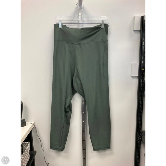 Athletic Leggings By Old Navy In Green, Size: 3x