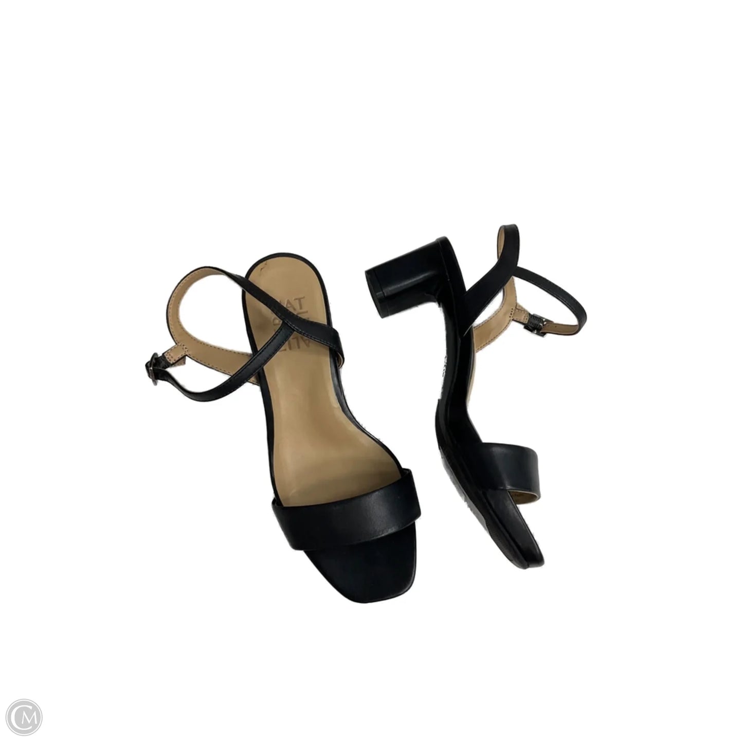 Sandals Heels Block By Naturalizer In Black, Size: 6