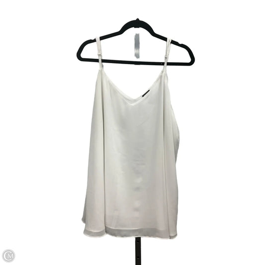 Top Sleeveless By Torrid In White, Size: 4x
