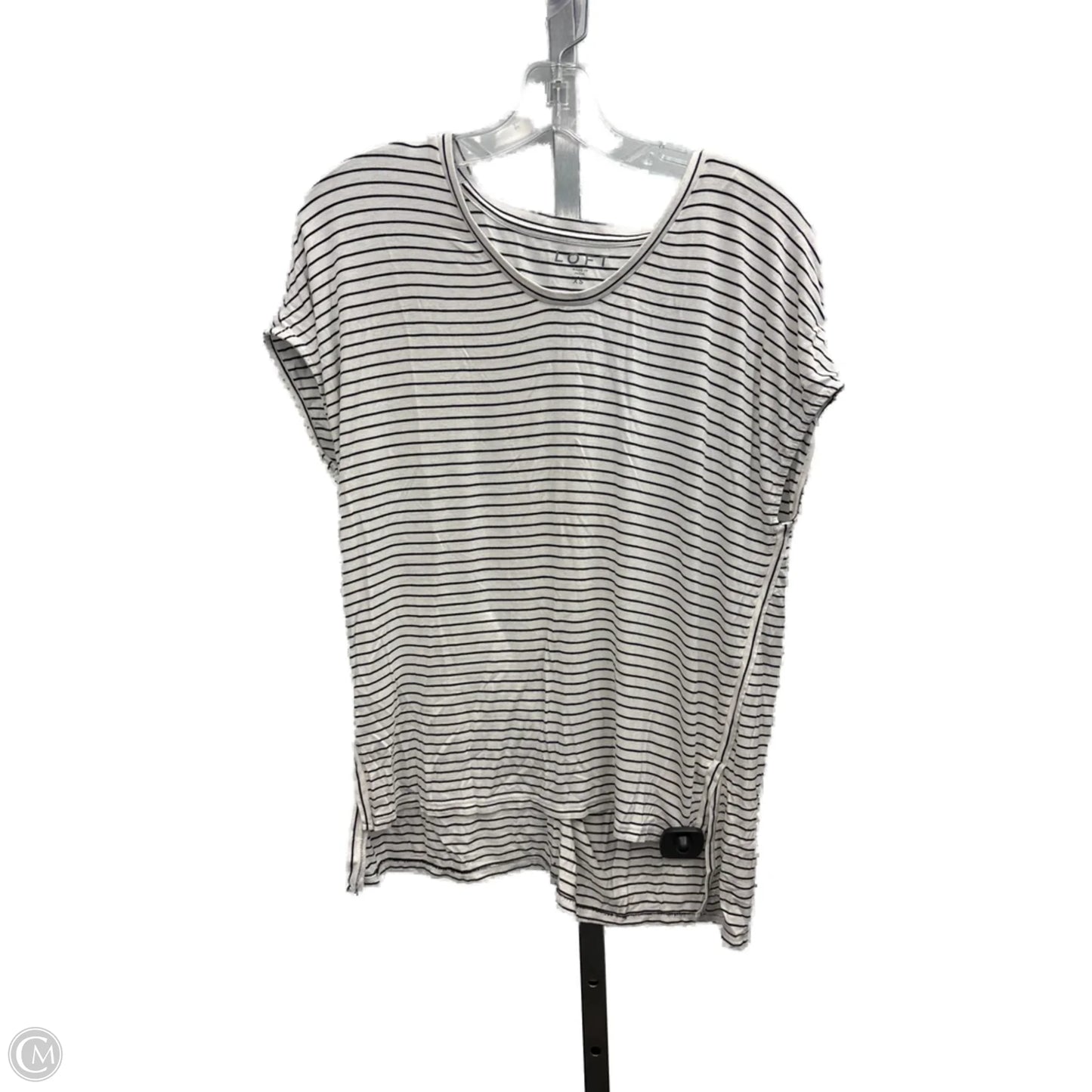 Top Short Sleeve By Loft In Striped Pattern, Size: Xs