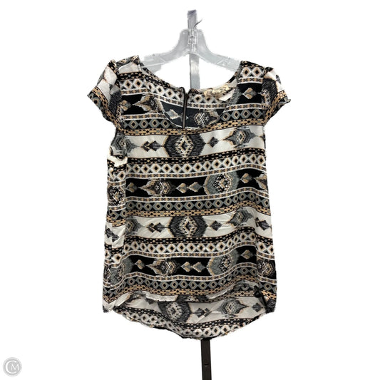 Top Short Sleeve By Pink Rose In Multi-colored, Size: M