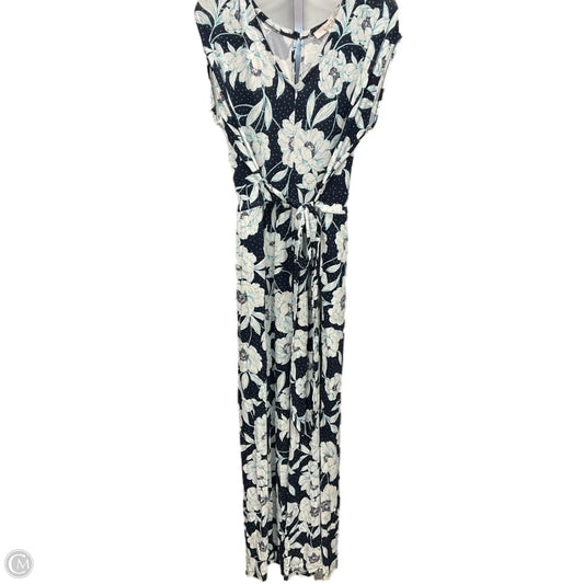 Jumpsuit By Loft In Floral Print, Size: Xl