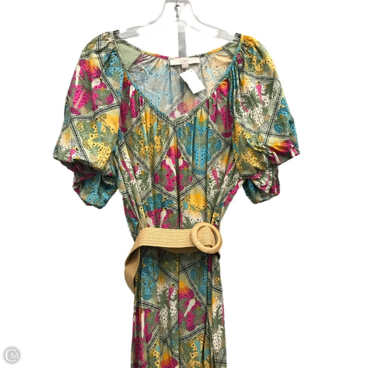 Dress Casual Midi By Loft In Multi-colored, Size: 12