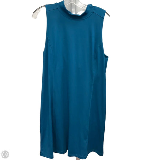 Athletic Dress By Lou And Grey In Teal, Size: L