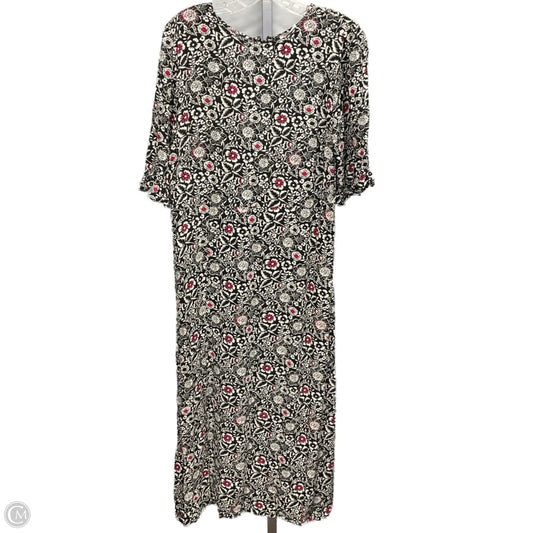 Dress Casual Midi By Loft In Floral Print, Size: 14
