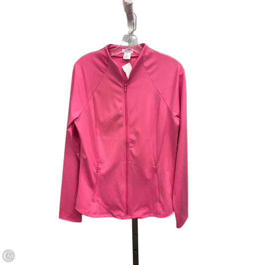 Athletic Jacket By Sigrid Olsen In Pink, Size: L