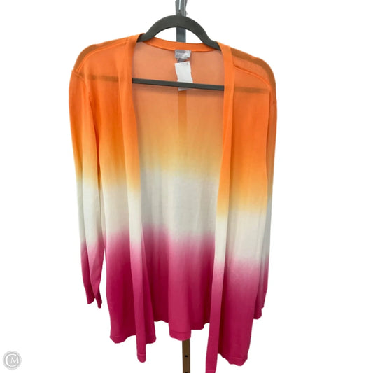Cardigan By Chicos In Ombre Print, Size: Xl