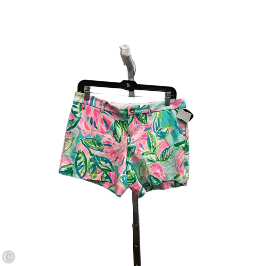 Shorts Designer By Lilly Pulitzer In Green & Pink, Size: 6