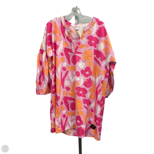 Dress Casual Short By Mudpie In Pink, Size: L