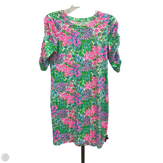 Dress Designer By Lilly Pulitzer In Green & Pink, Size: S