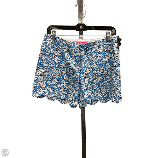 Shorts Designer By Lilly Pulitzer In Blue & White, Size: 6