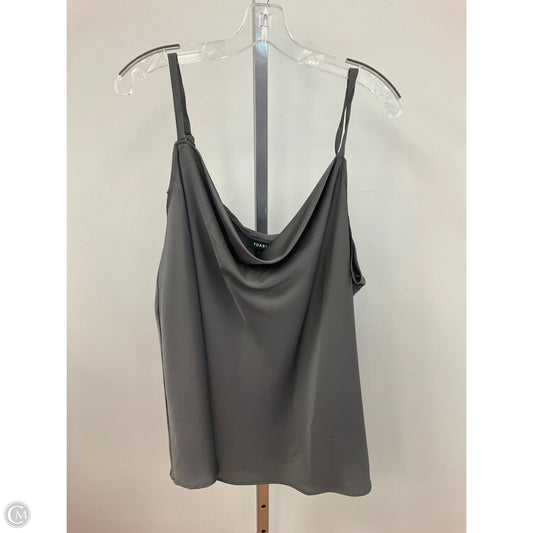 Top Sleeveless By Torrid In Grey, Size: Xl