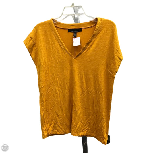 Top Short Sleeve By White House Black Market In Yellow, Size: S