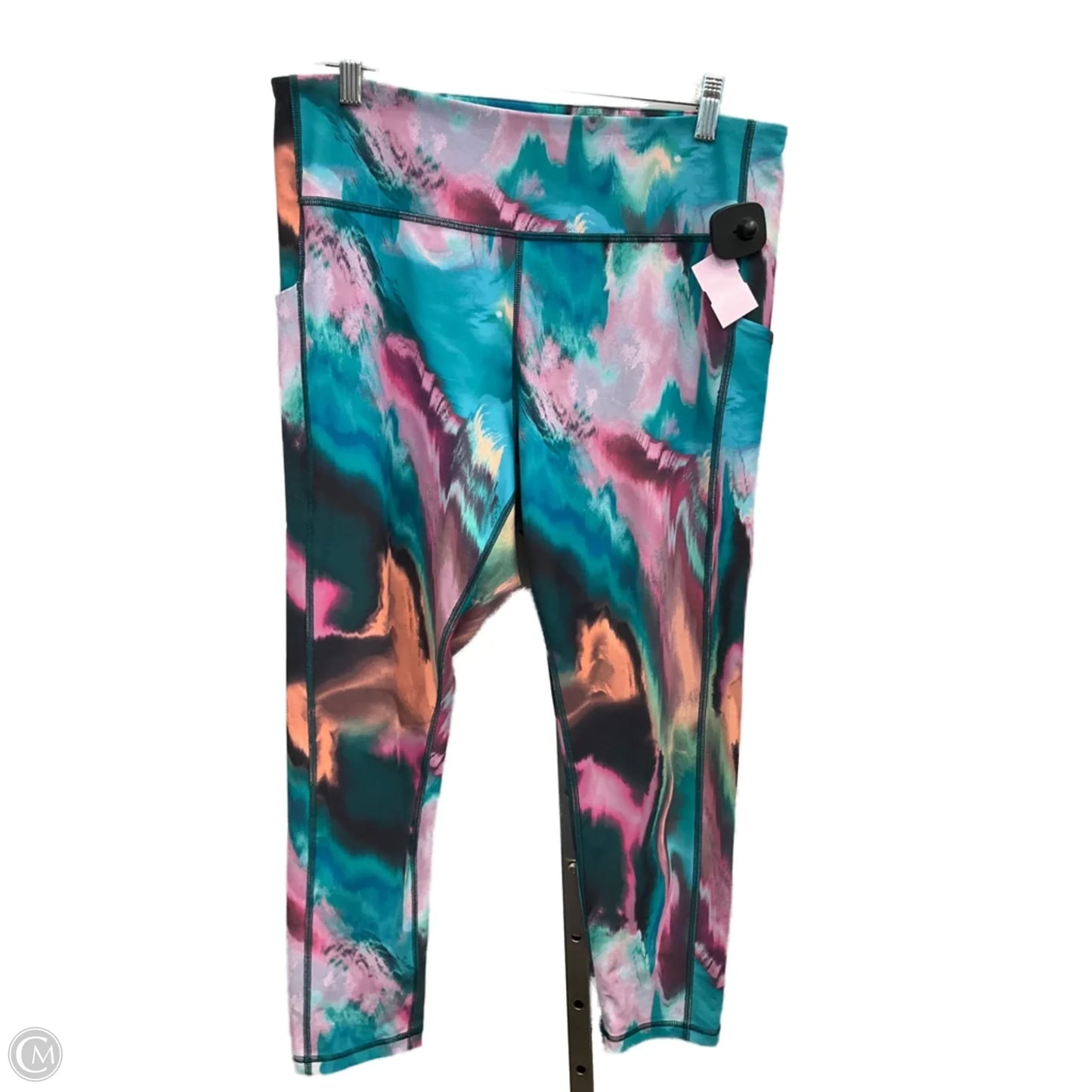 Athletic Leggings By Tek Gear In Multi-colored, Size: Xxl