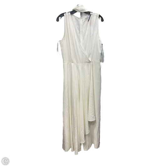 Dress Casual Midi By Calvin Klein In Cream, Size: 12